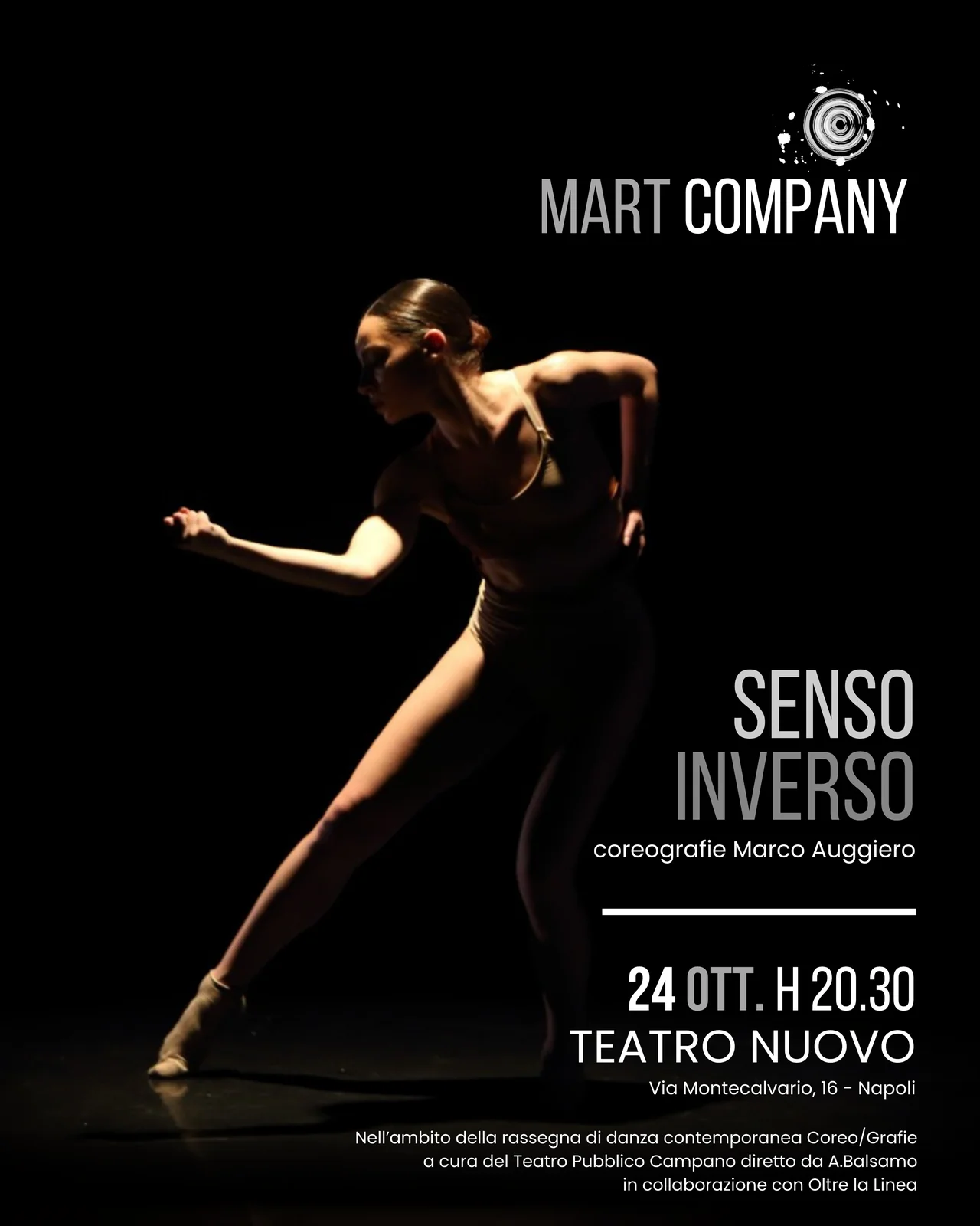 spettacolo senso inverso 24 ottobre 2025